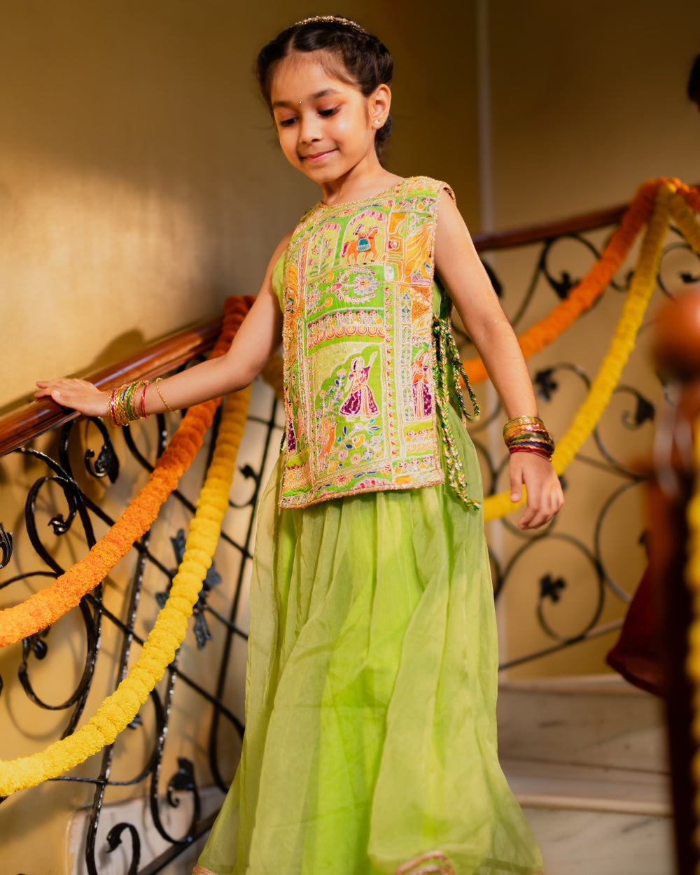 Phulkari Lehenga Set