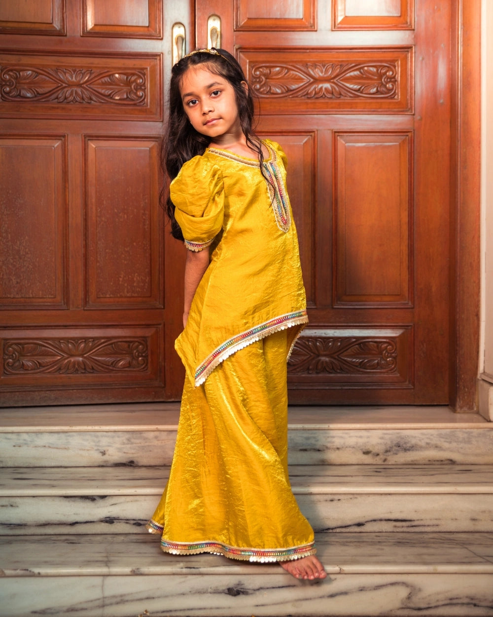 Rangoli Asymmetrical Kurta Set_1