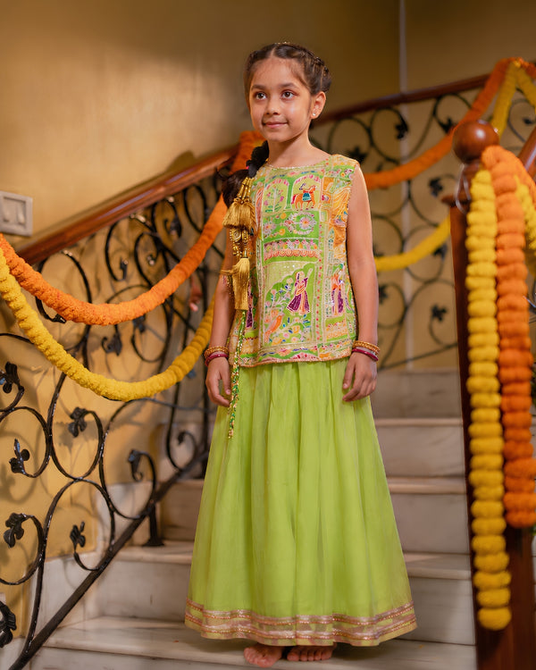 Phulkari Lehenga Set