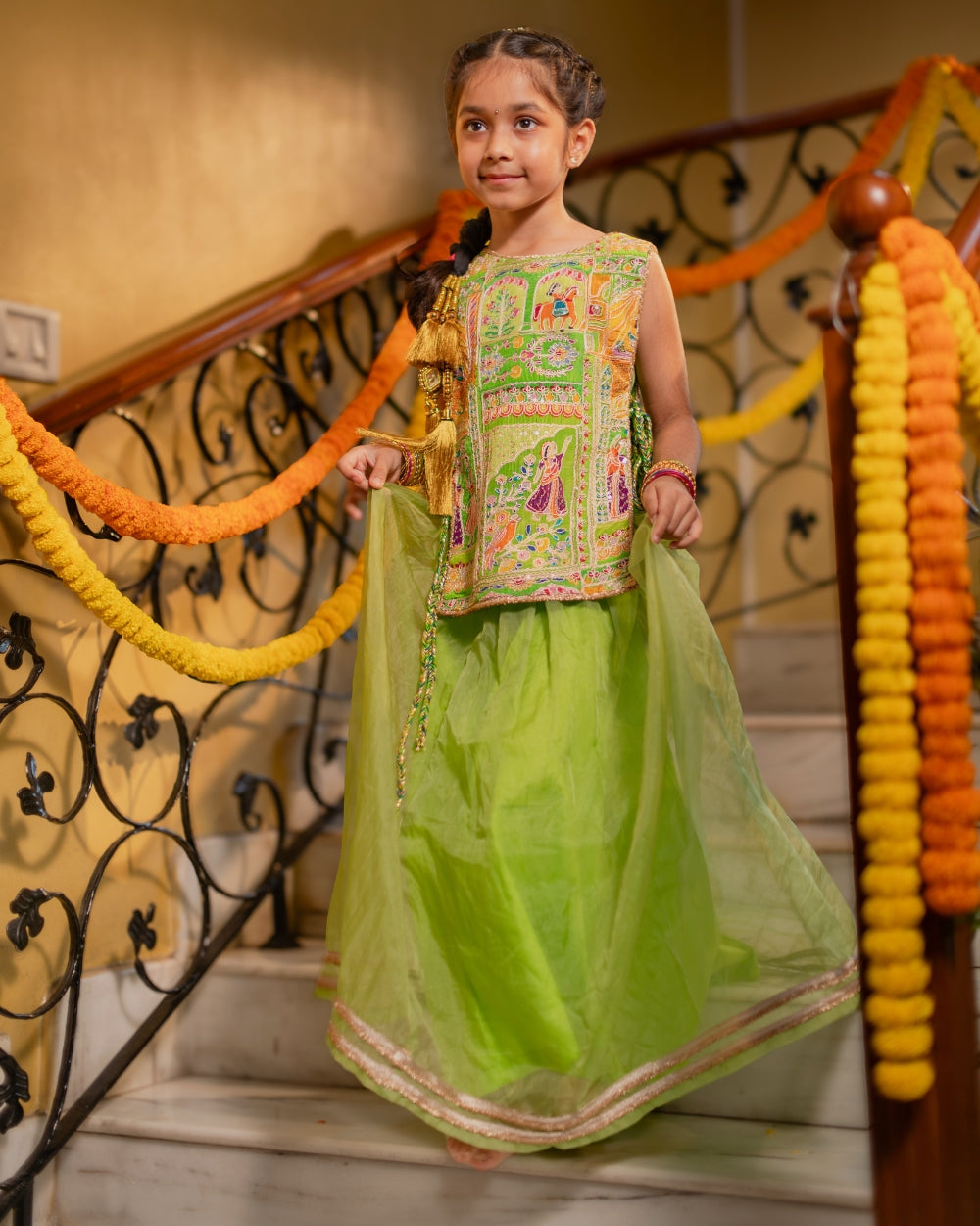 Phulkari Lehenga Set