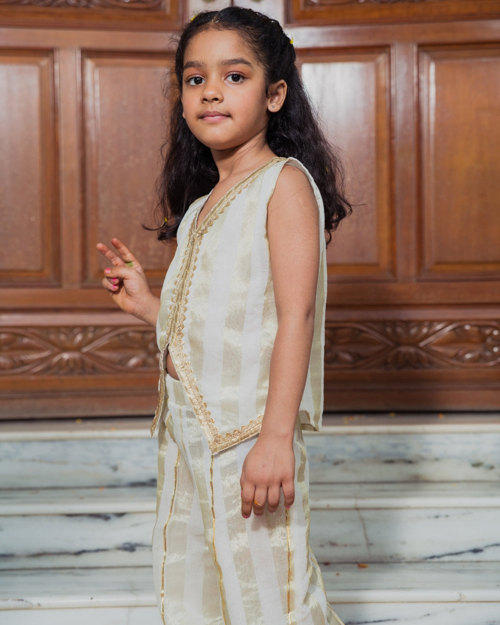 Tara Tissue Waistcoat Set