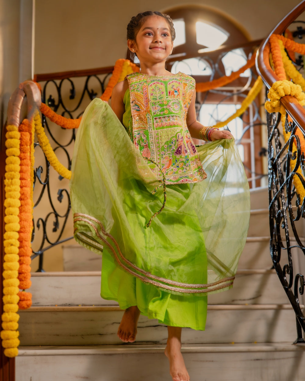 Phulkari Lehenga Set